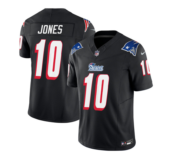 New England Patriots #10 Mac Jones Black 2023 F.U.S.E. Vapor Limited Stitched Jersey