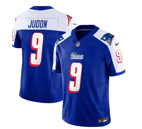 New England Patriots #9 Matthew Judon Blue White 2023 F.U.S.E. Vapor Limited Stitched Jersey