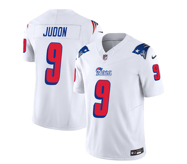 New England Patriots #9 Matthew Judon White 2023 F.U.S.E. Vapor Limited Stitched Jersey