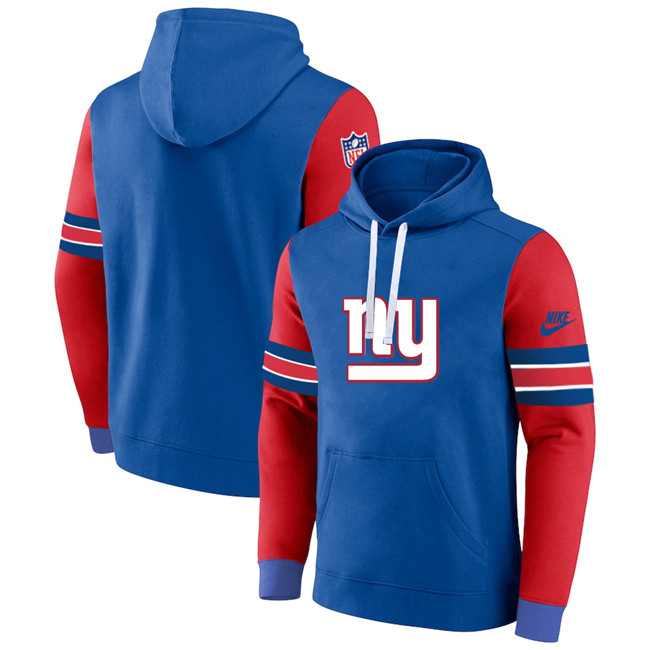New York Giants Royal Red Pullover Hoodie