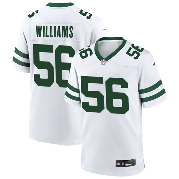New York Jets #56 Quincy Williams White Stitched Game Jersey