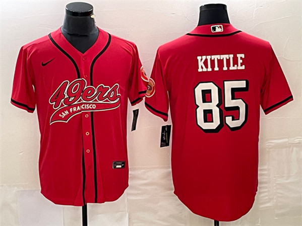 San Francisco 49ers #85 George Kittle New Red Cool Base Stitched Jersey