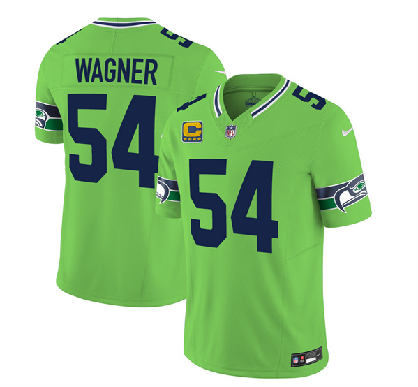 Seattle Seahawks #54 Bobby Wagner 2023 F.U.S.E. With 4-Star C Patch Green Limited Stitched Jersey