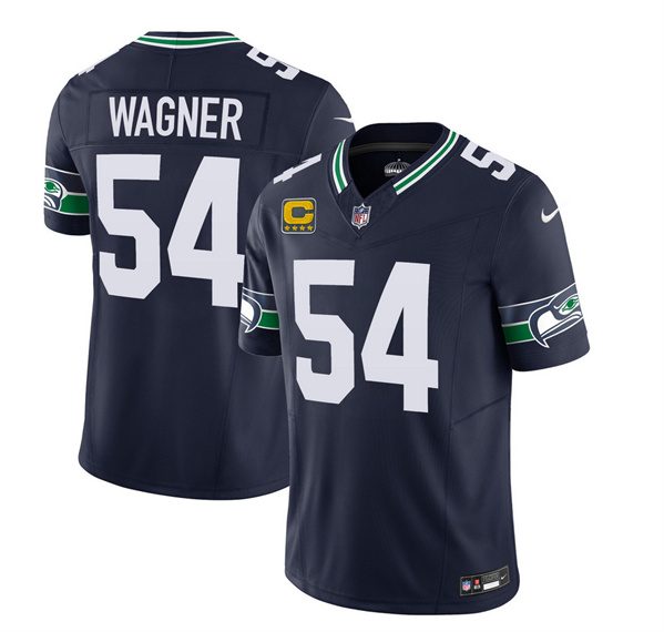 Seattle Seahawks #54 Bobby Wagner 2023 F.U.S.E. With 4-Star C Patch Navy Limited Stitched Jersey
