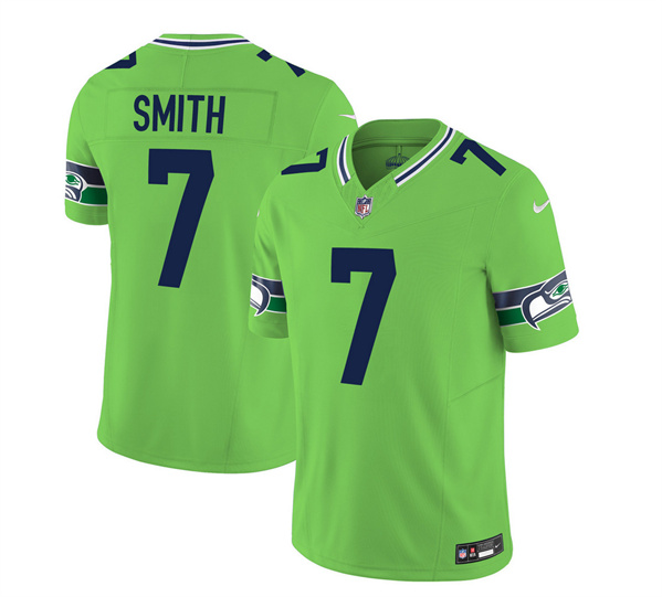 Seattle Seahawks #7 Geno Smith 2023 F.U.S.E. Green Limited Stitched Jersey