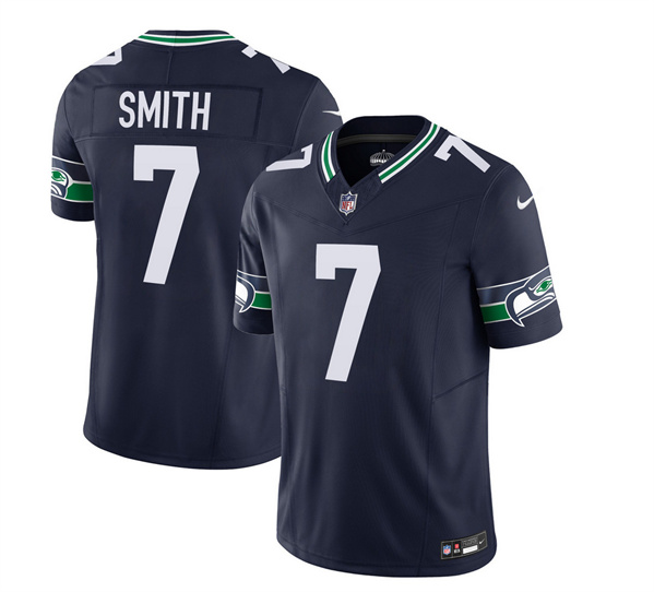 Seattle Seahawks #7 Geno Smith 2023 F.U.S.E. Navy Limited Stitched Jersey
