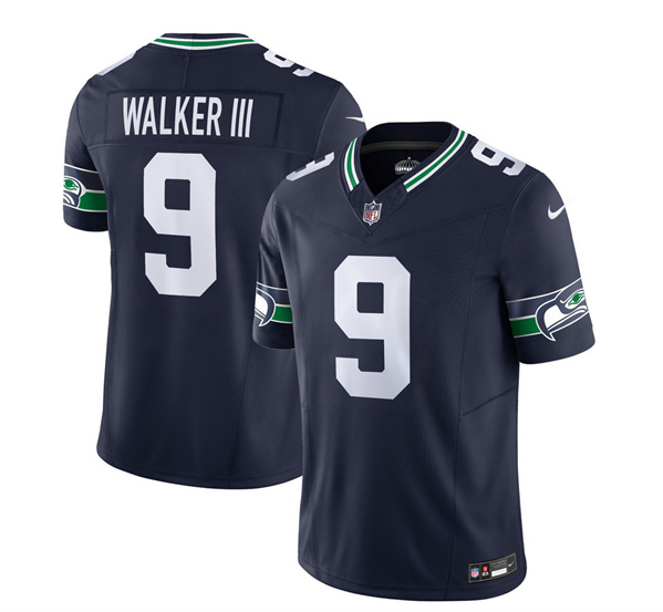 Seattle Seahawks #9 Kenneth Walker III 2023 F.U.S.E. Navy Limited Stitched Jersey