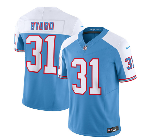 Tennessee Titans #31 Kevin Byard Blue White 2023 F.U.S.E. Vapor Limited Throwback Stitched Jersey