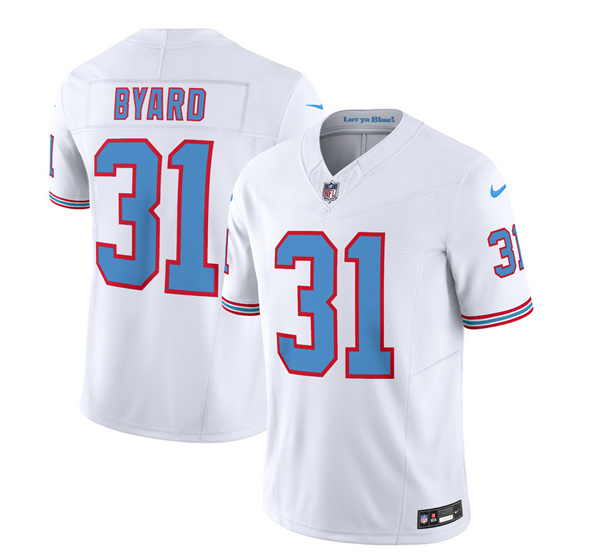 Tennessee Titans #31 Kevin Byard White 2023 F.U.S.E. Vapor Limited Throwback Stitched Jersey