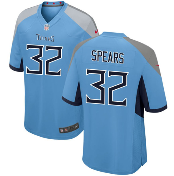 Tennessee Titans #32 Tyjae Spears Light Blue Stitched Game Jersey