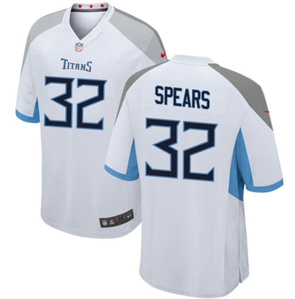 Tennessee Titans #32 Tyjae Spears White Stitched Game Jersey