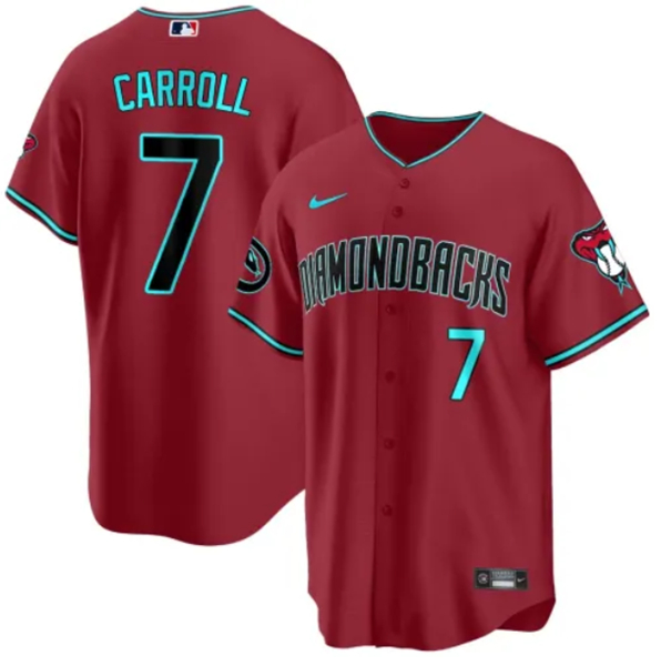 Arizona Diamondbacks #7 Corbin Carroll Red 2024 Cool Base Stitched Jersey