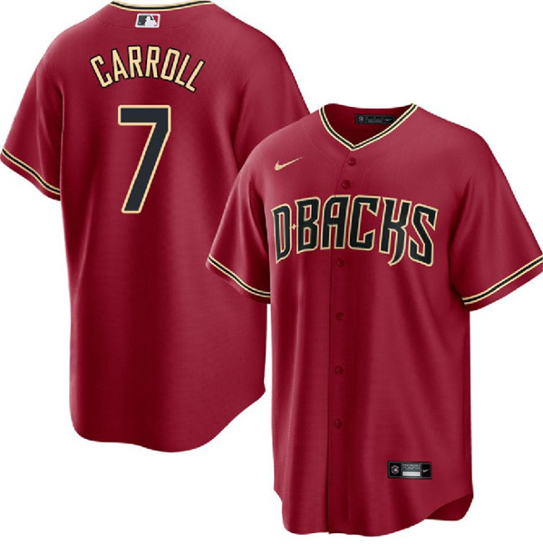 Arizona Diamondbacks #7 Corbin Carroll Red Cool Base Stitched Jersey