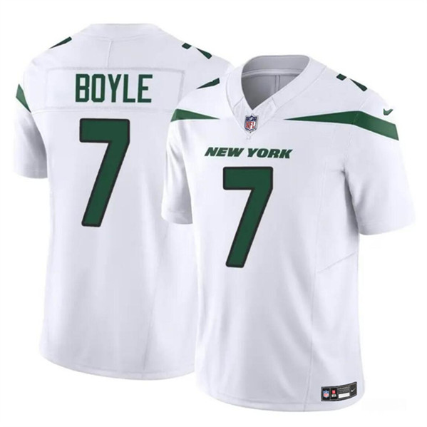 New York Jets #7 Tim Boyle 2023 F.U.S.E. White Vapor Untouchable Limited Stitched Jersey