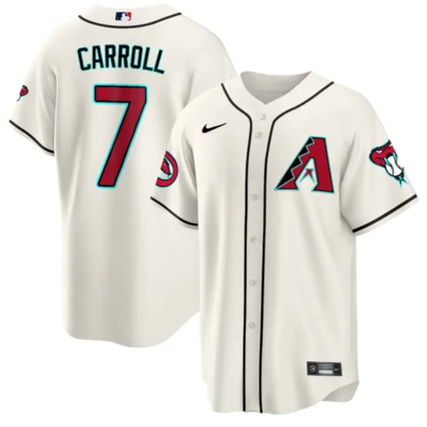 Arizona Diamondbacks #7 Corbin Carroll White 2024 Cool Base Stitched Jersey