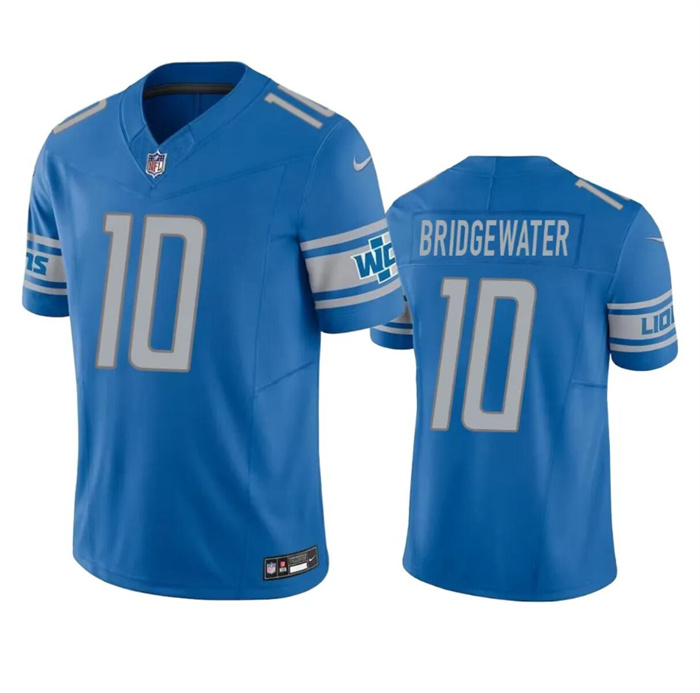 Detroit Lions #10 Teddy Bridgewater Blue 2023 F.U.S.E. Vapor Untouchable Limited Stitched Jersey