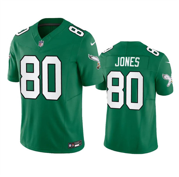 Philadelphia Eagles #80 Julio Jones Green 2023 F.U.S.E. Throwback Vapor Untouchable Limited Stitched Jersey