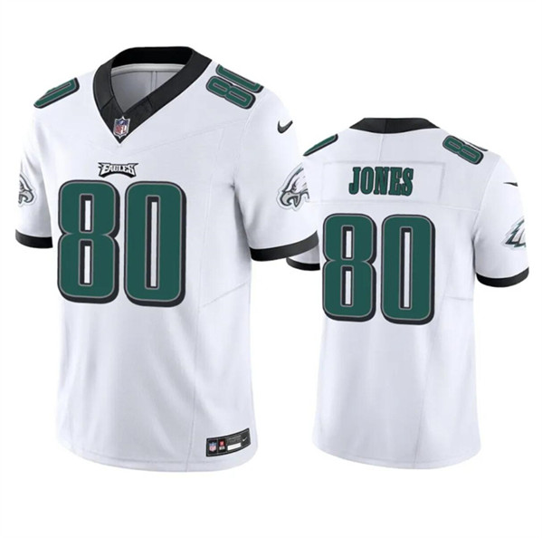 Philadelphia Eagles #80 Julio Jones White 2023 F.U.S.E. Vapor Untouchable Limited Stitched Jersey