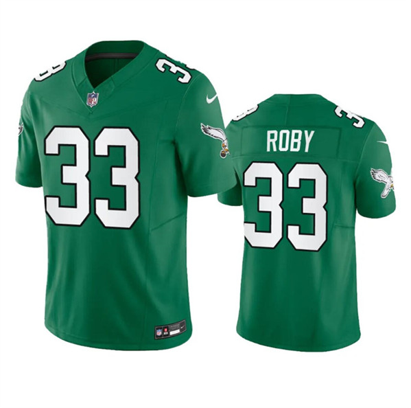 Philadelphia Eagles #33 Bradley Roby Green 2023 F.U.S.E. Throwback Vapor Untouchable Limited Stitched Jersey