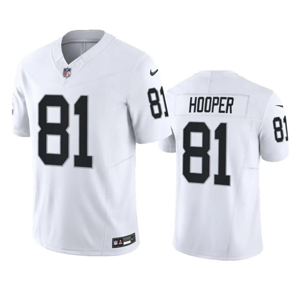 Las Vegas Raiders #81 Austin Hooper White 2023 F.U.S.E. Stitched Jersey