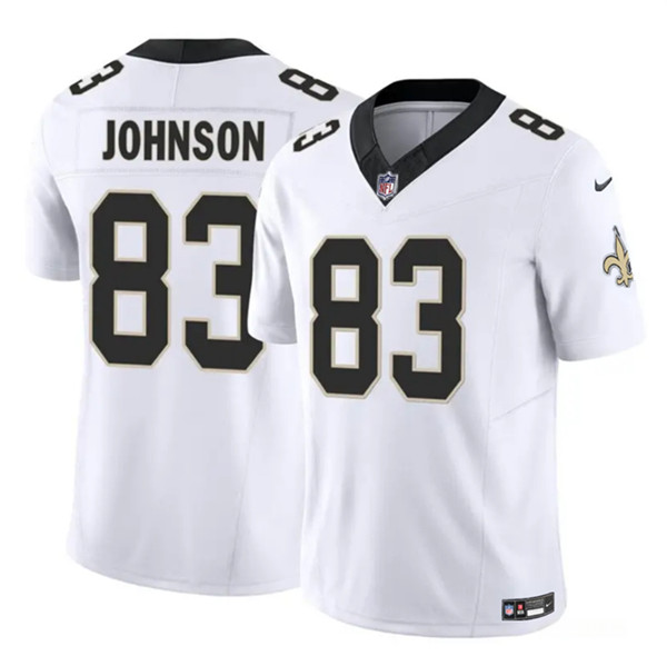 New Orleans Saints #83 Juwan Johnson White 2023 F.U.S.E. Vapor Untouchable Limited Stitched Jersey