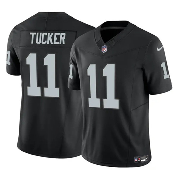 Las Vegas Raiders #11 Tre Tucker Black 2023 F.U.S.E Vapor Untouchable Stitched Jersey