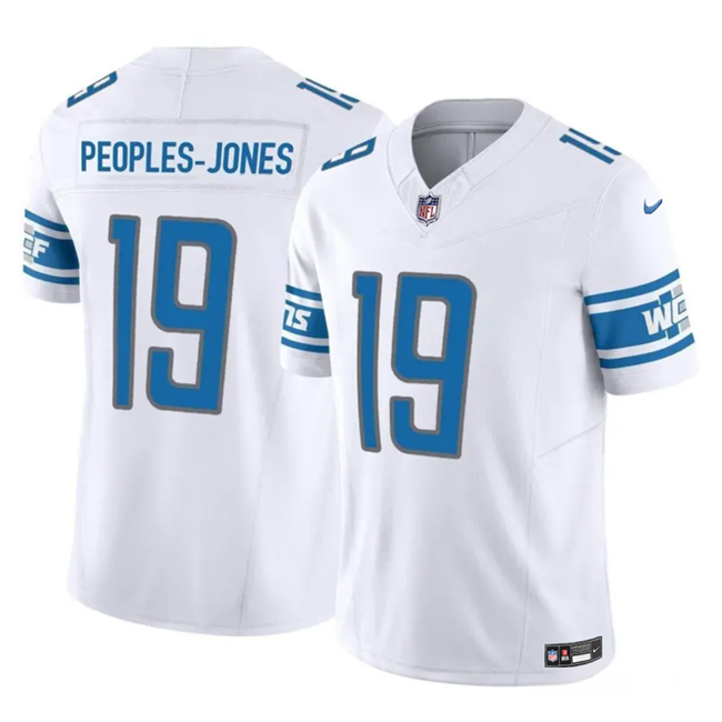 Detroit Lions #19 Donovan Peoples-Jones White 2023 F.U.S.E. Vapor Untouchable Limited Stitched Jersey