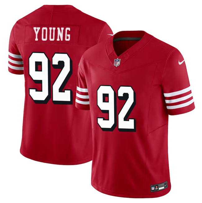 San Francisco 49ers #92 Chase Young New Red 2023 F.U.S.E. Stitched Jersey