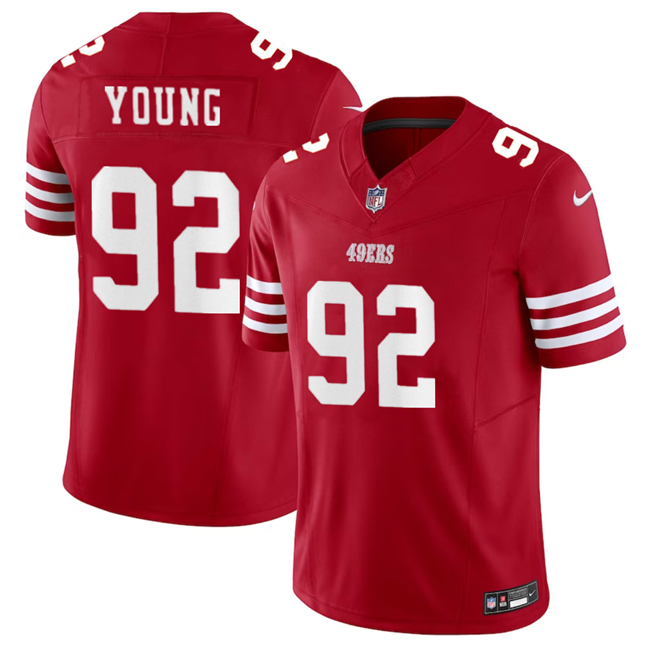 San Francisco 49ers #92 Chase Young Red 2023 F.U.S.E. Stitched Jersey