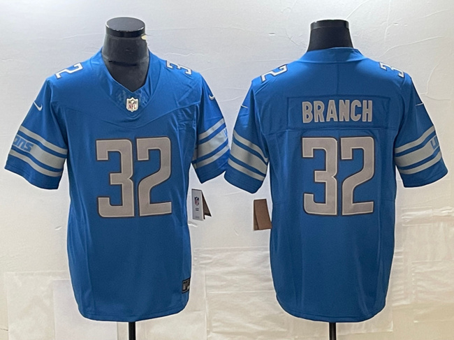 Detroit Lions #32 Brian Branch Blue 2023 F.U.S.E. Vapor Untouchable Limited Stitched Jersey