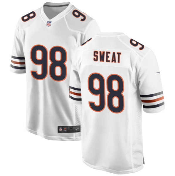 Chicago Bears #98 Montez Sweat White Stitched Game Jersey