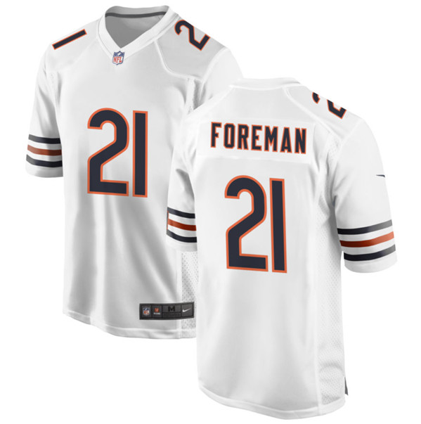 Chicago Bears #21 D'Onta Foreman White Stitched Game Jersey