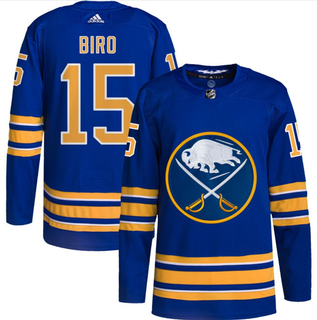 Buffalo Sabres #15 Brandon Biro Blue Stitched Jersey