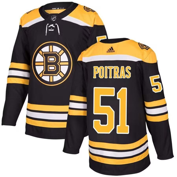 Boston Bruins #51 Matt Poitras Black Stitched Jersey