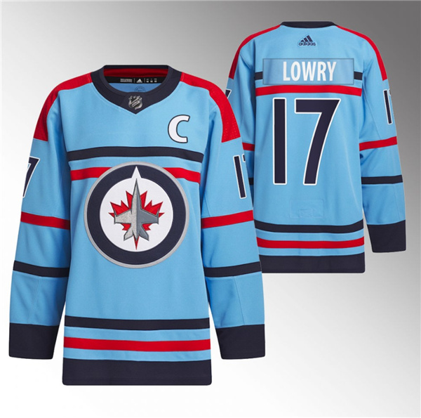 Winnipeg Jets #17 Adam Lowry Light Blue Anniversary Primegreen Stitched Jersey