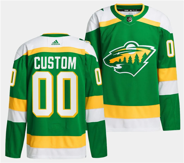 Minnesota Wild Custom Green 2023-24 Stitched Jersey