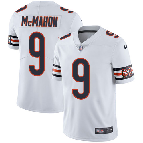 Chicago Bears #9 Jim McMahon White Vapor Untouchable Limited Stitched Jersey