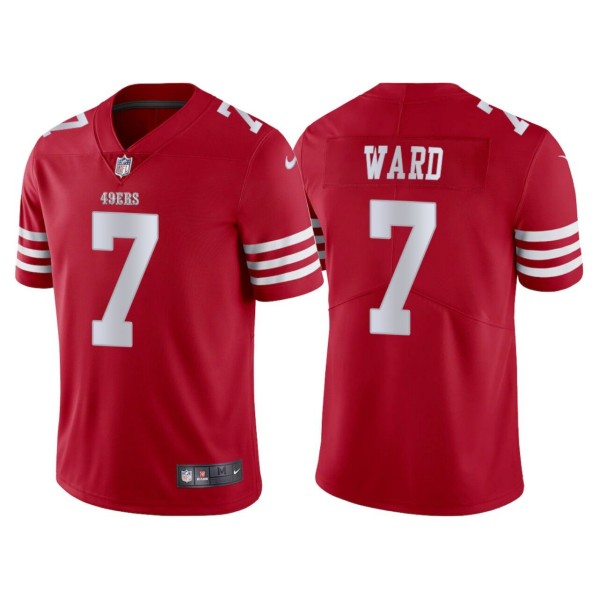 San Francisco 49ers #7 Charvarius Ward Red Vapor Untouchable Limited Stitched Jersey