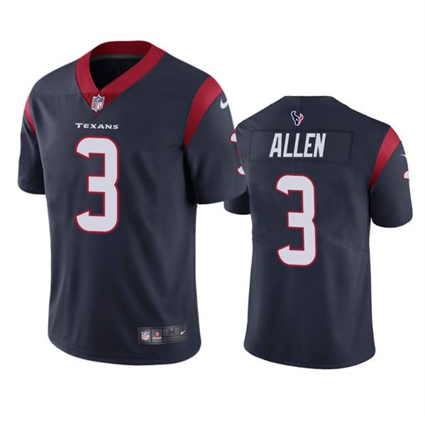 Houston Texans #3 Kyle Allen Navy Vapor Untouchable Limited Stitched Jersey