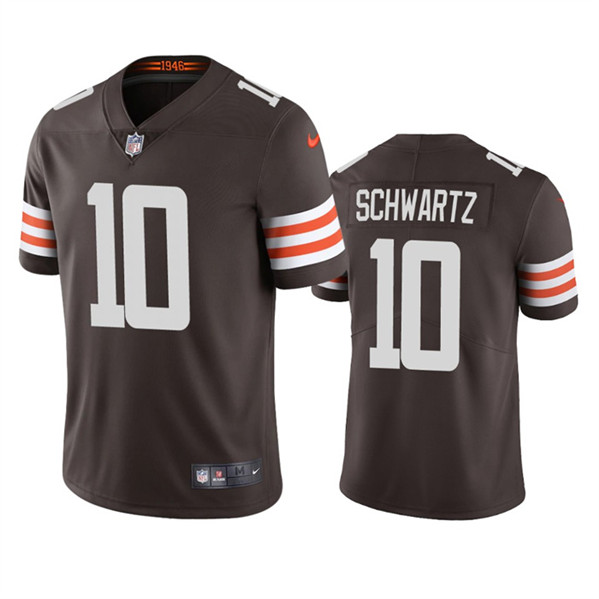 Cleveland Browns #10 Anthony Schwartz Tan Brown Vapor Untouchable Limited Stitched Jersey