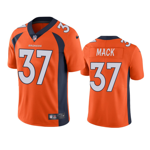 Denver Broncos #37 Marlon Mack Orange Vapor Untouchable Stitched Jersey