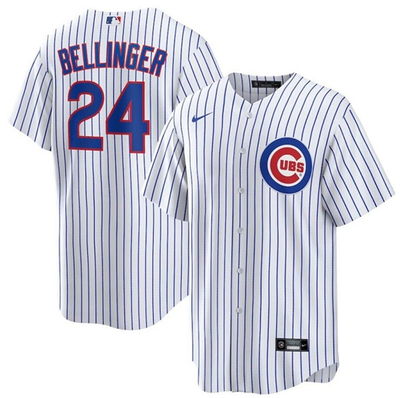 Chicago Cubs #24 Cody Bellinger White Cool Base Stitched Jersey