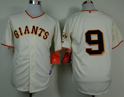 SF Giants Custom Belt Cream Cool Base Stitched Jersey