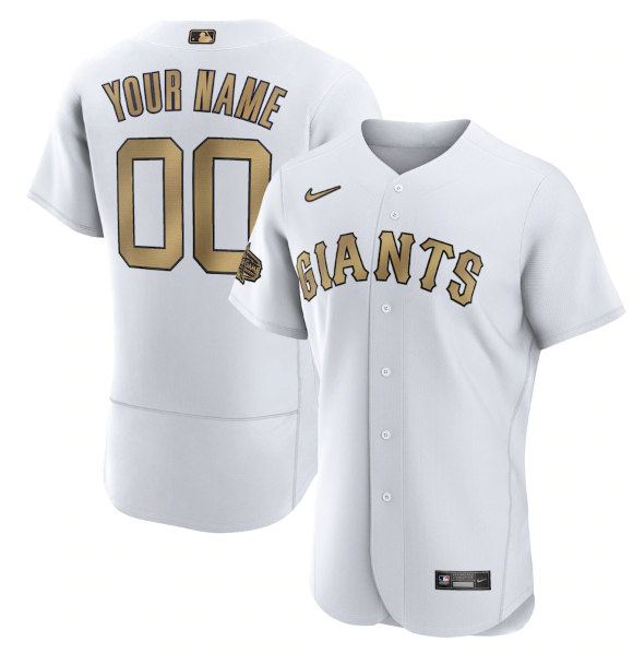 San Francisco Giants Custom White 2022 All-Star Flex Base Stitched Jersey