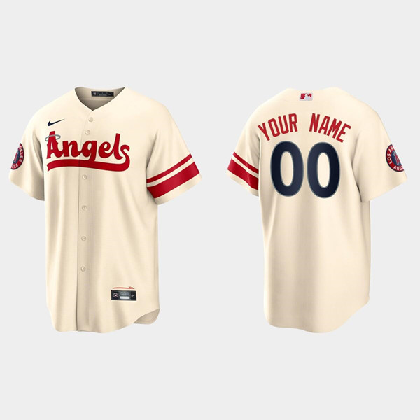 Los Angeles Angels Custom 2022 Cream City Connect Cool Base Stitched Jersey