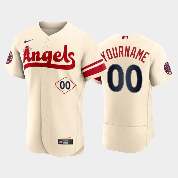 Los Angeles Angels Custom 2022 Cream City Connect Flex Base Stitched Jersey