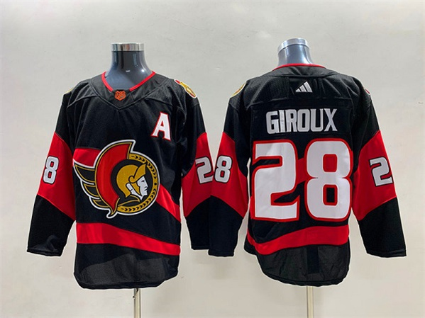 Ottawa Senators #28 Claude Giroux Black Stitched Jersey