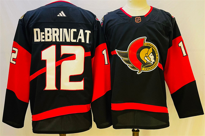 Ottawa Senators #12 Alex DeBrincat Black Stitched Jersey