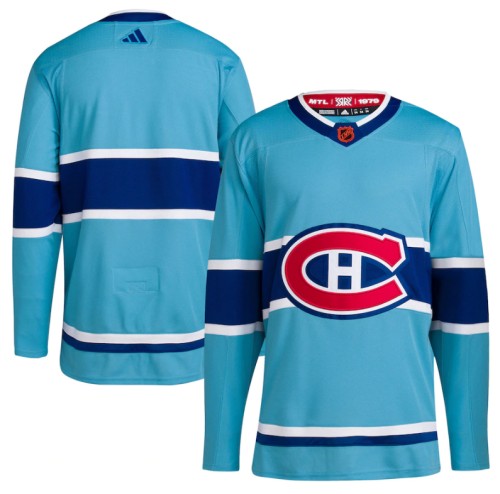 Montreal Canadiens Blank Blue 2022-23 Reverse Retro Stitched Jersey