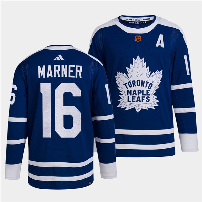 Toronto Maple Leafs #16 Mitch Marner Blue 2022 Reverse Retro Stitched Jersey